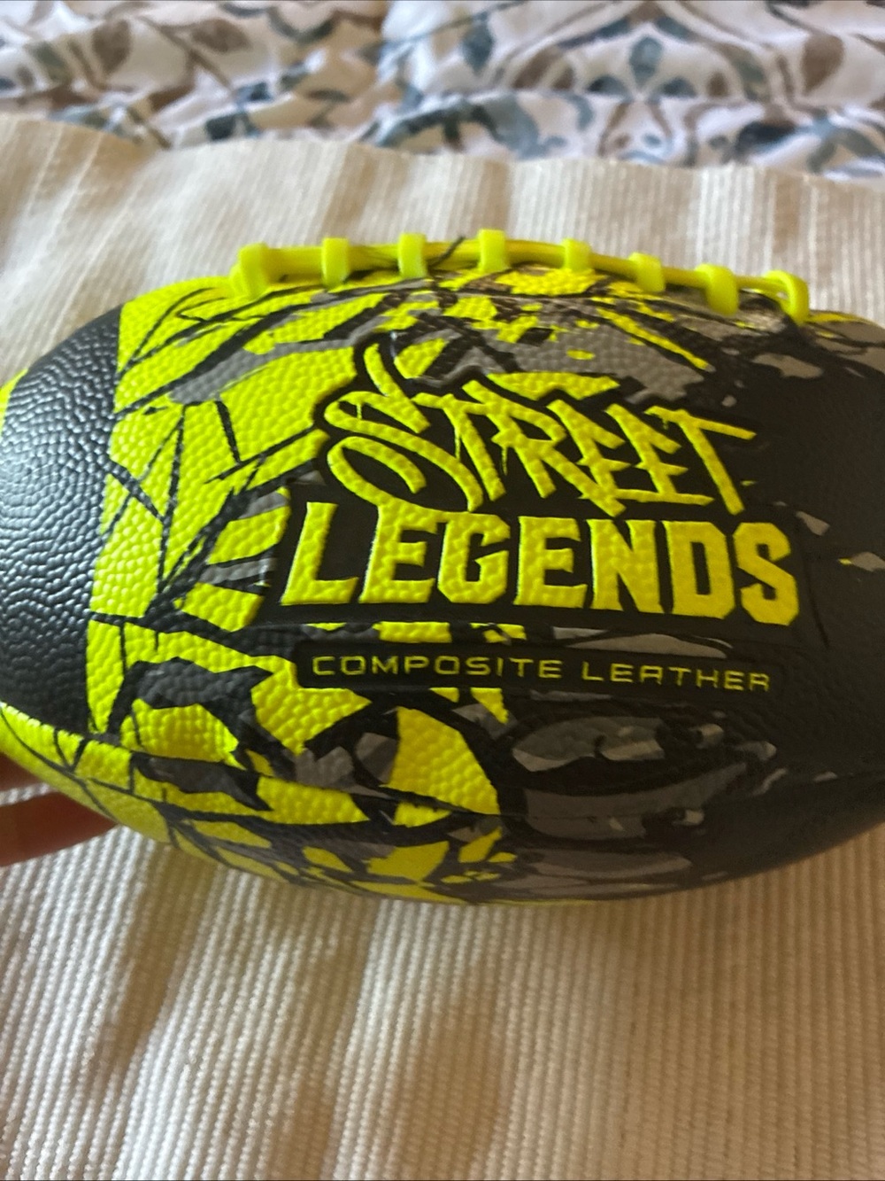 Kids Football in Neon Yellow and Black